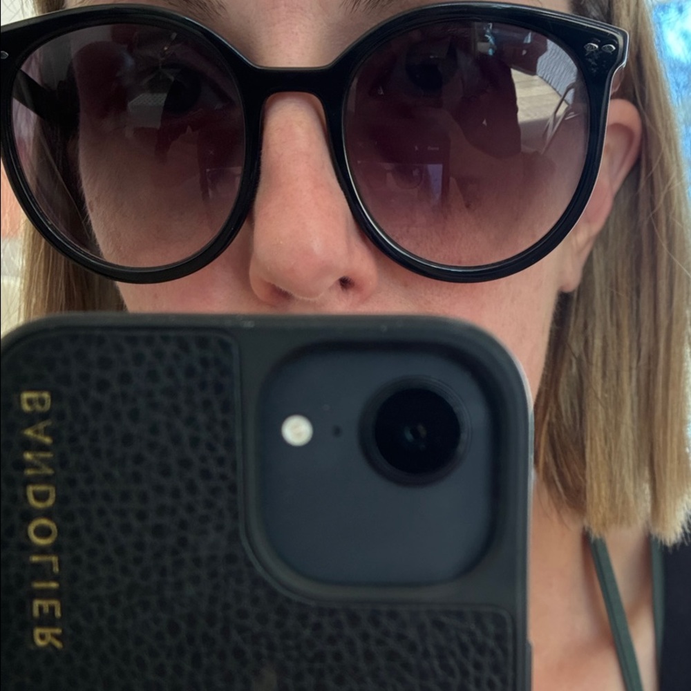 Isabel Marant Black Round Sunglasses